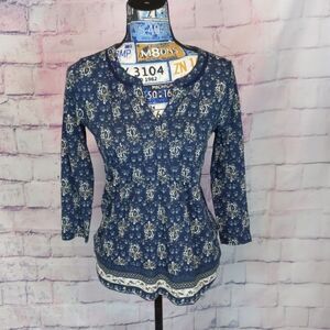 LUCKY brand top floral size xs